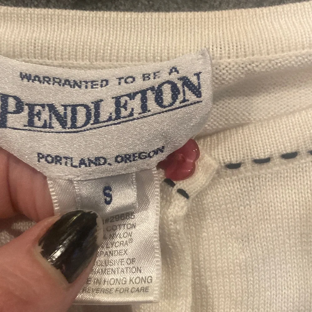 Pendleton size small cute floral cardigan sweater great condition cotton blend